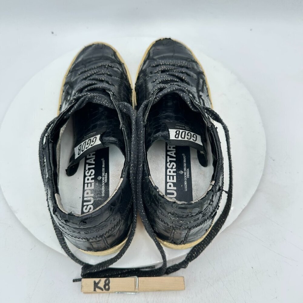 Golden Goose Deluxe Brand GGDB Superstar EU 40 Women 10 Men 7 Black Shoes - Picture 9 of 11